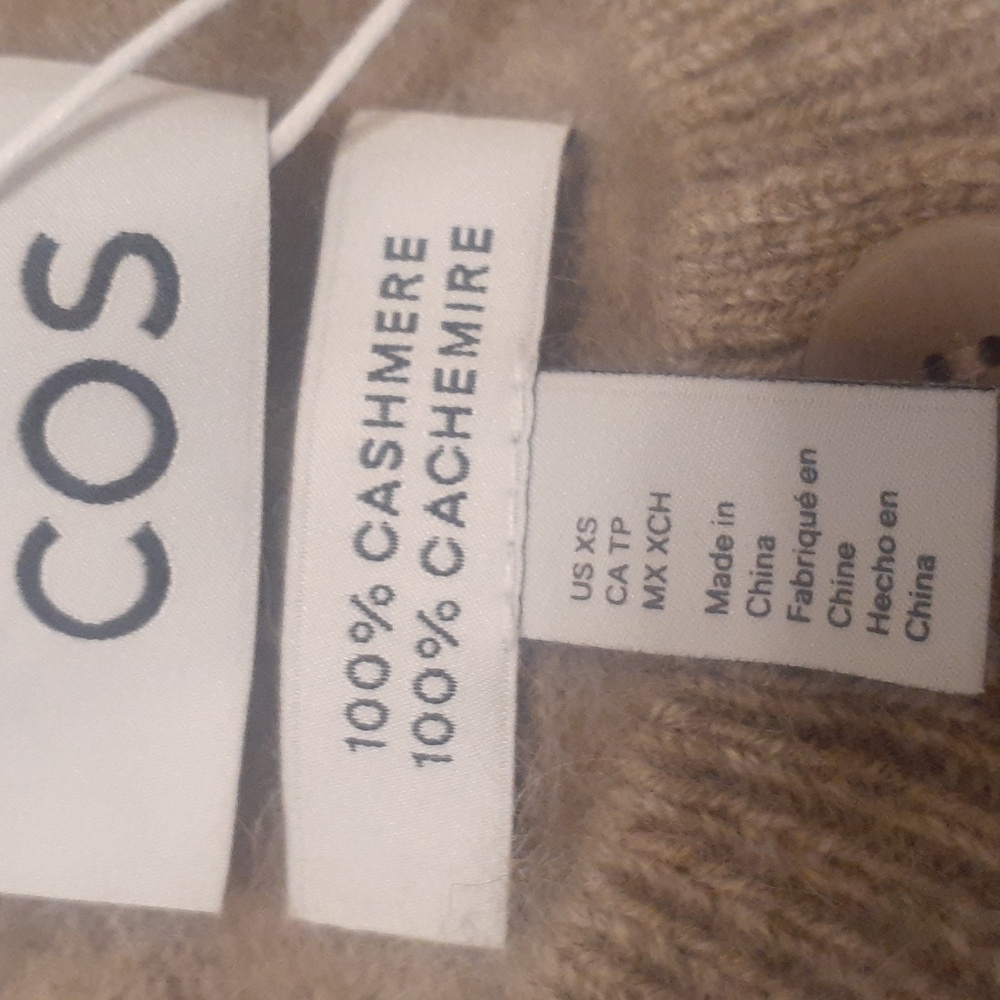 COS Women's Beige Cardigan Sweater - Picture 3 of 7